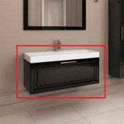 Тумба під раковину Marsan Patricia 1000 МДФ чорний Patricia1000черный