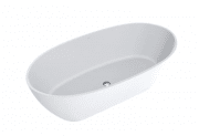 Ванна з штучного каменю Miraggio Estella 168x83 см овальна білий матовий 0000268