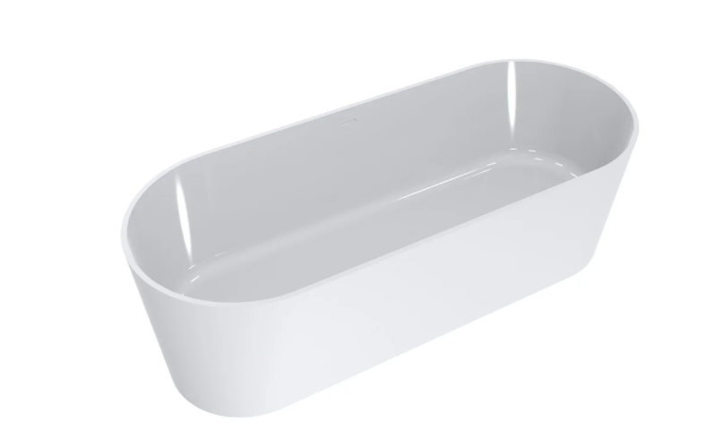 Ванна з штучного каменю Miraggio PROVIDENCE 170х80 см овальна білий матовий 0000277