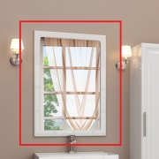 Дзеркало для ванної Marsan Patricia 100х70 універсальне білий Patricia100х70белый