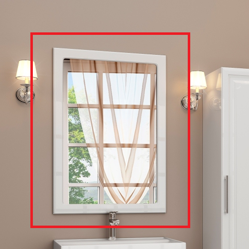 Дзеркало для ванної Marsan Patricia 100х70 універсальне білий Patricia100х70белый