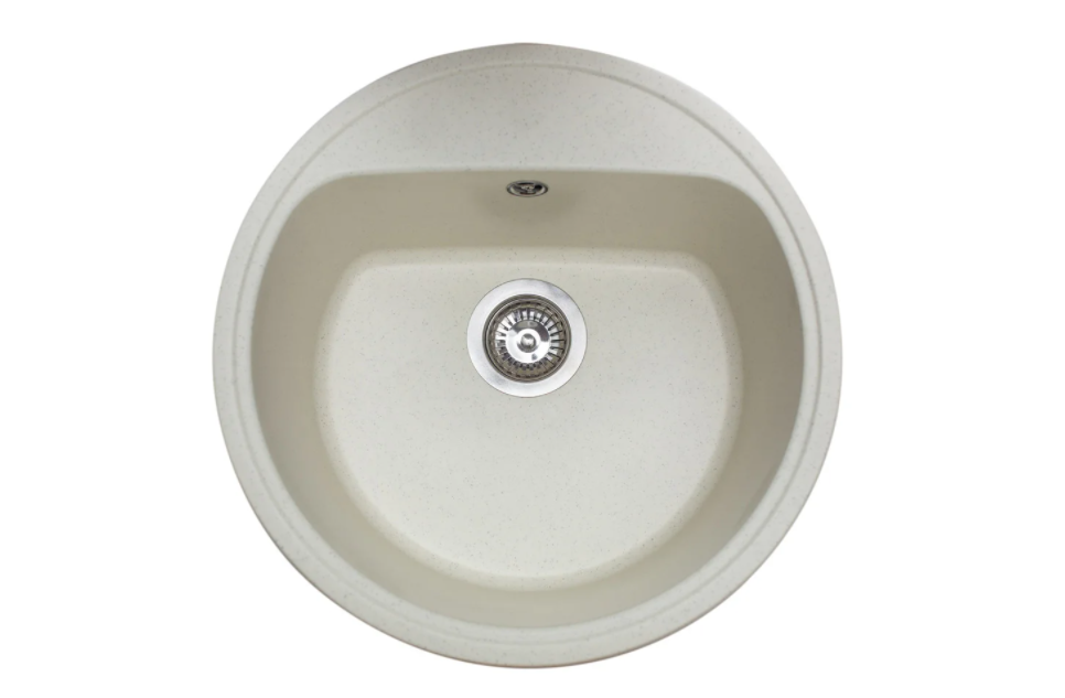 Мийка для кухні Miraggio Malibu 517x517x221 врізна кругла з переливом матовий Jasmine 0000028