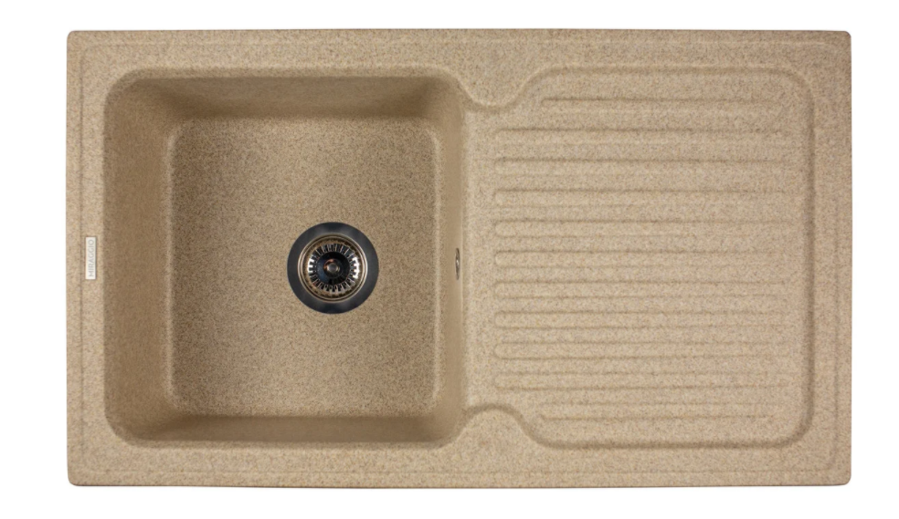 Мойка для кухни Miraggio Orlean врезная прямоугольная с крылом с переливом матовый  Terra 0000037