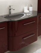 Тумба под раковину Marsan Regine 500х520х800 МДФ рубин глянец REGINE800рубин