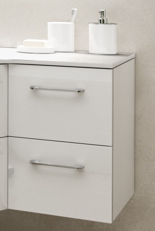 Тумба приставная Marsan Regine 500х420х330 мм МДФ белый глянец REGINE500белый