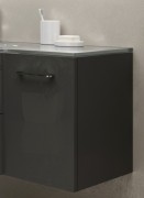 Тумба приставная Marsan Regine распашная правая/левая 500х420х330 мм МДФ графит глянец REGINE500Х420графит