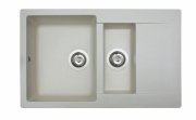 Мойка для кухни Miraggio La Pas врезная прямоугольная с 2 чашами с переливом матовый Jasmine 0000021