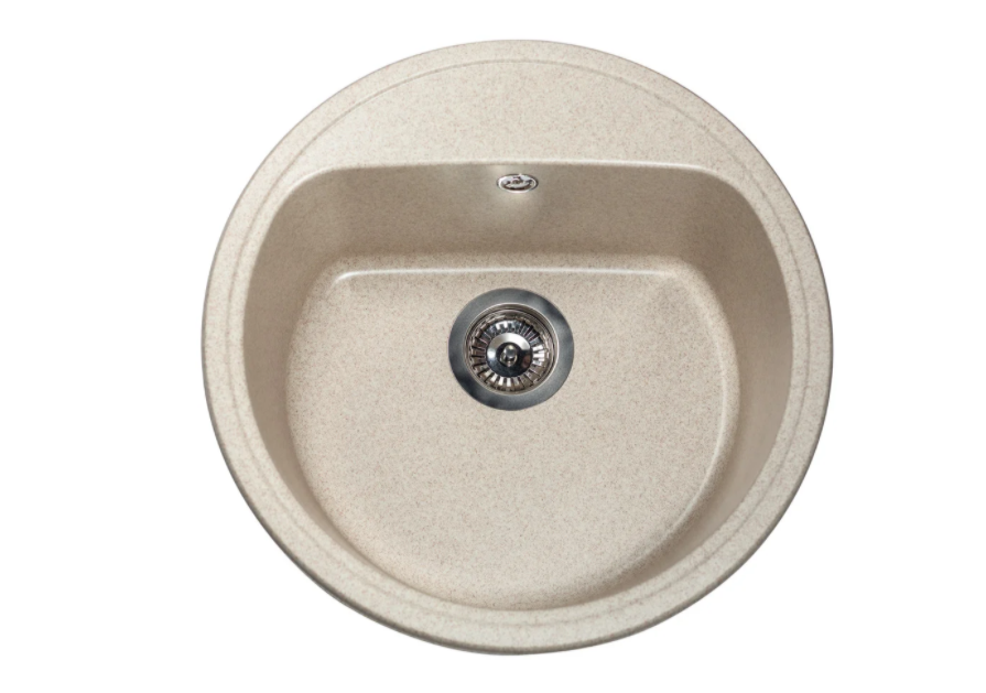 Мойка для кухни Miraggio Malibu 517x517x221 врезная круглая с переливом матовый Sand 0000029