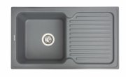 Мойка для кухни Miraggio Orlean врезная прямоугольная с крылом с переливом матовый  Gray 0000034