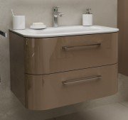 Тумба под раковину Marsan Regine 500х520х800 МДФ капучино глянец REGINE800капучино