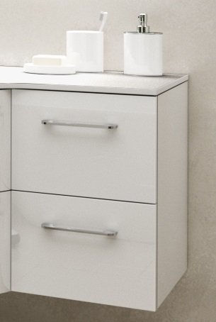 Тумба приставная Marsan Regine 500х420х330 мм МДФ белый глянец REGINE500белый