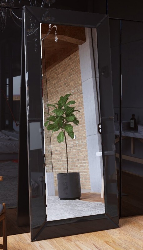 Дзеркало для ванної Marsan Milena 80х150 чорний Milena80х150черный