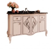 Тумба под раковину Marsan Melissa 1380 дерево/МДФ белый Melissa1380white