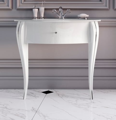 Тумба под раковину Marsan Milena 900 МДФ белый Milena900white