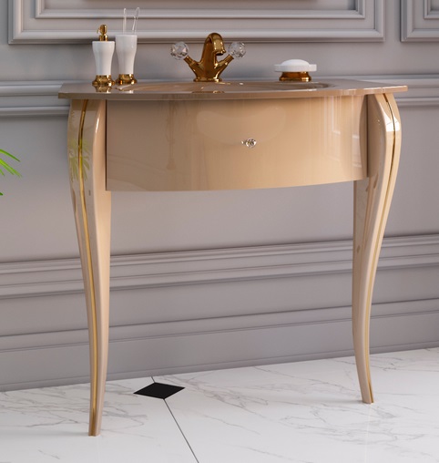 Тумба под раковину Marsan Milena 900 МДФ капучино Milena900cappuccino