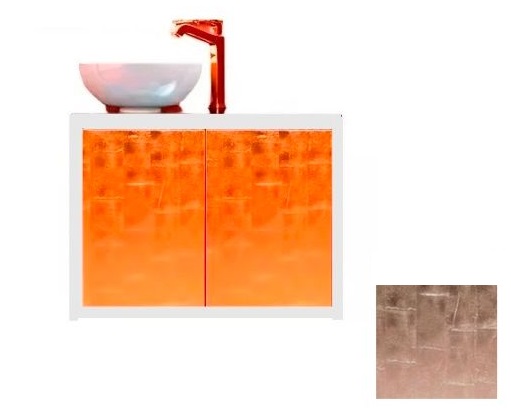 Тумба под раковину Marsan Penelope 900 МДФ белый/серебро Penelope900whites