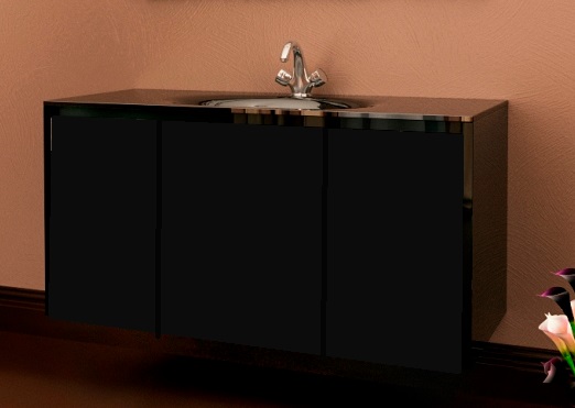 Тумба под раковину Marsan Penelope 1200 МДФ черный Penelope1200black