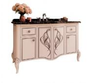 Тумба под раковину Marsan Melissa 1380 дерево/МДФ белый Melissa1380white