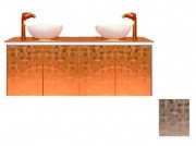 Тумба под раковину Marsan Penelope 1600 МДФ белый/серебро Penelope1600whites