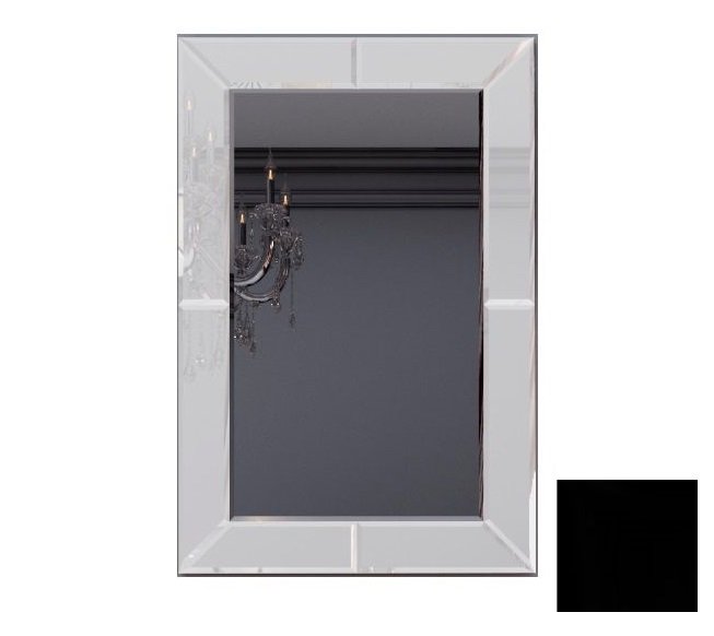 Зеркало для ванной Marsan Milena 105х75 см черный Milena105х75black