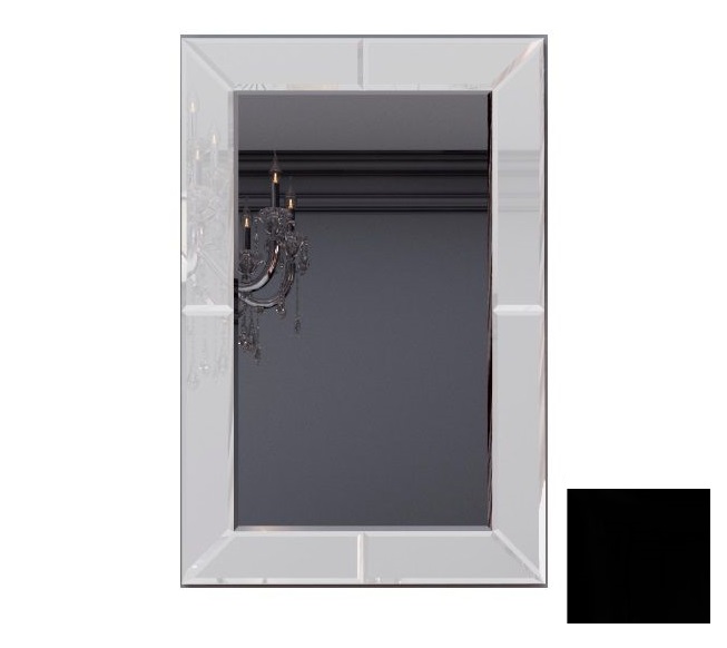 Дзеркало для ванної Marsan Milena 105х75 см чорний Milena105х75black