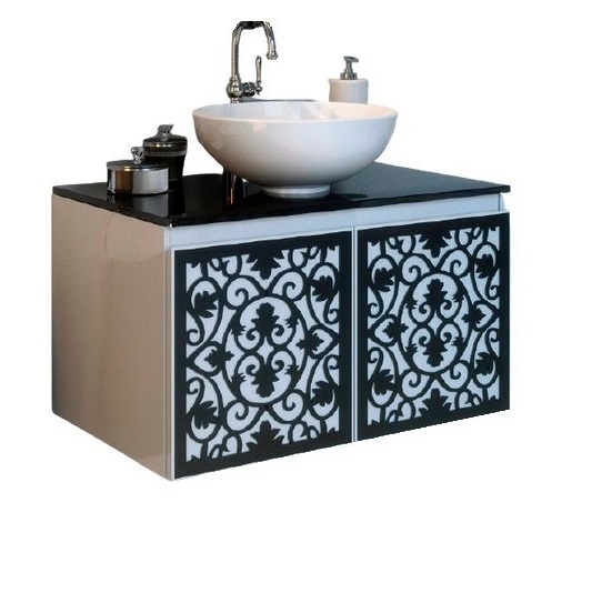 Тумба під раковину Marsan Vincent 800 МДФ чорний Vincent800black