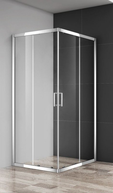 Душова кабіна Primera Prime розсувна 100х100 хром / прозоре скло PRI2122C