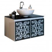 Тумба под раковину Marsan Vincent 800 МДФ черный Vincent800black