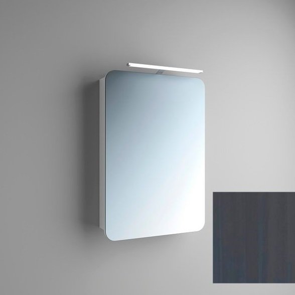 Зеркальный шкаф Marsan Adele-1 подвесной 55х80 см МДФ графит Adele55х80graphite