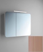 Зеркальный шкаф Marsan Adele-2 подвесной 80х65 см МДФ капучино Adele80х65cappuccino