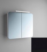 Зеркальный шкаф Marsan Adele-3 подвесной 70х65 см МДФ черный Adele3-70х65black