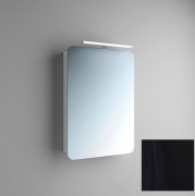 Зеркальный шкаф Marsan Adele-1 подвесной 55х80 см МДФ черный Adele55х80black