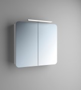 Зеркальный шкаф Marsan Adele-3 подвесной 70х65 см МДФ белый Adele3-70х65white