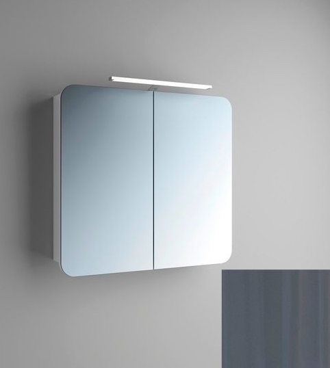 Зеркальный шкаф Marsan Adele-3 подвесной 80х65 см МДФ графит Adele3-80х65graphite