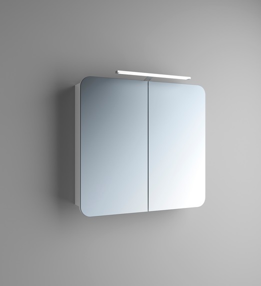 Дзеркальна шафа Marsan Adele-3 підвісний 90х65 см МДФ білий Adele3-90х65white