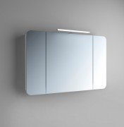 Зеркальный шкаф Marsan Adele-4 подвесной 110х65 см МДФ белый Adele4-110х65white