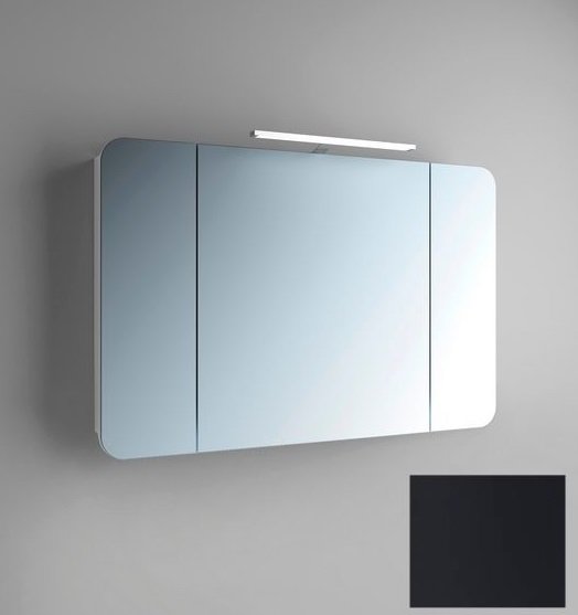 Зеркальный шкаф Marsan Adele-4 подвесной 110х65 см МДФ графит Adele4-110х65graphite