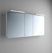 Зеркальный шкаф Marsan Adele-5 подвесной 150х65 см МДФ белый Adele5-150х65white