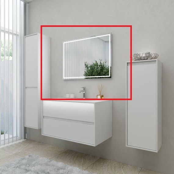 Зеркало для ванной Marsan Armel LED 65x80 универсальное Armel 65x80 LED