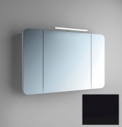 Зеркальный шкаф Marsan Adele-4 подвесной 110х65 см МДФ черный Adele4-110х65black