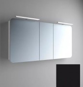 Зеркальный шкаф Marsan Adele-5 подвесной 150х65 см МДФ черный Adele5-150х65black