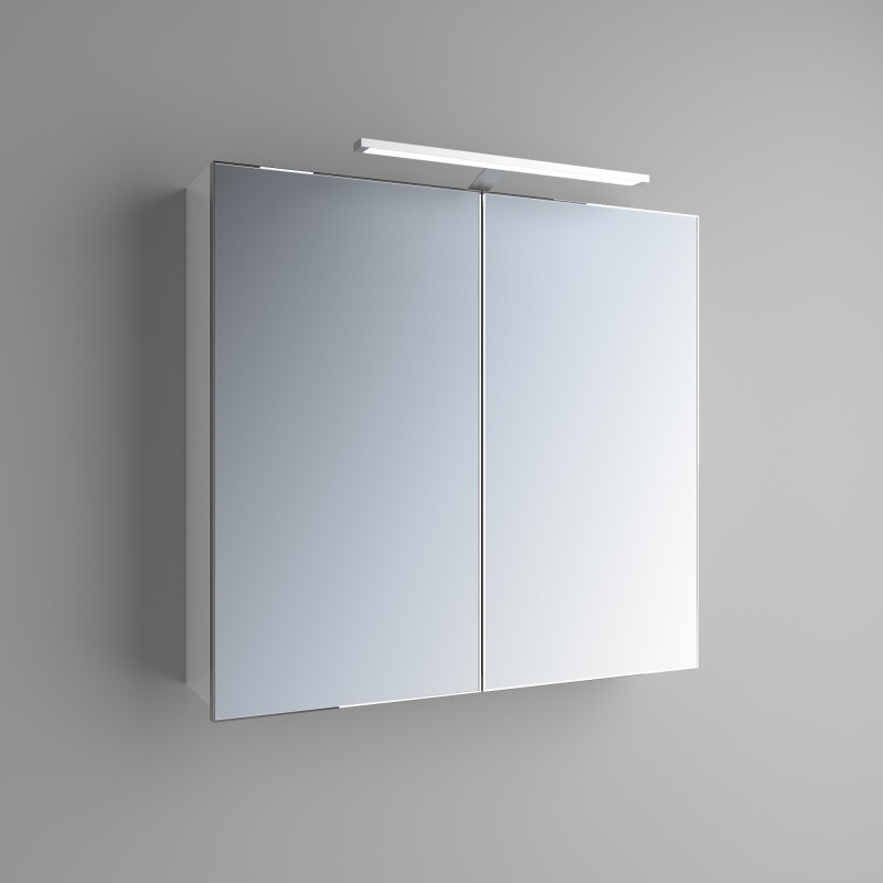 Дзеркальна шафа Marsan Therese-3 підвісна 65х80 см МДФ білий THERESE3-80белый