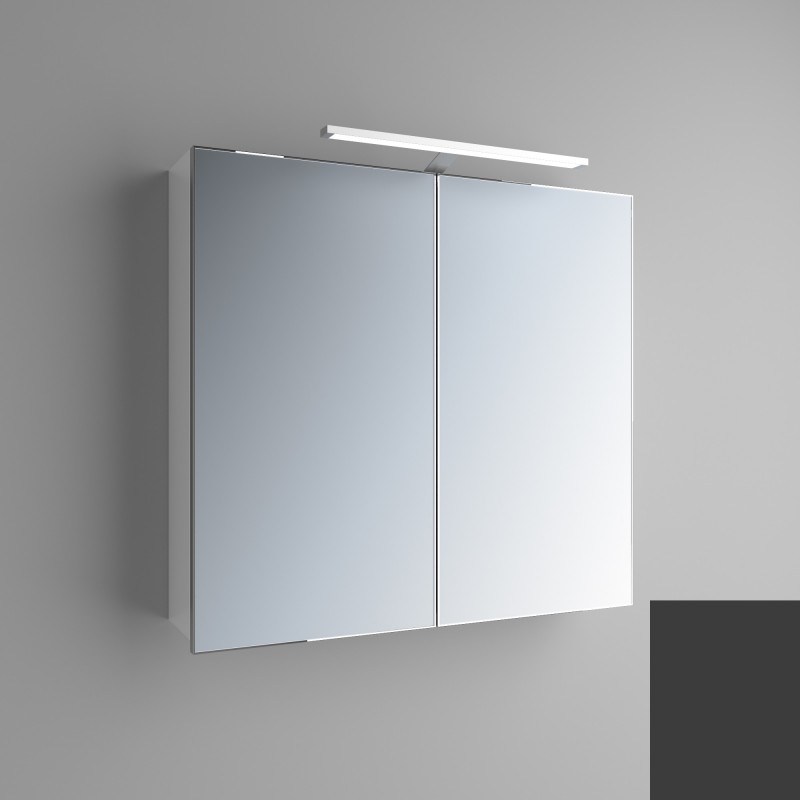 Дзеркальна шафа Marsan Therese-3 підвісна 65х80 см МДФ чорний THERESE3-80черный