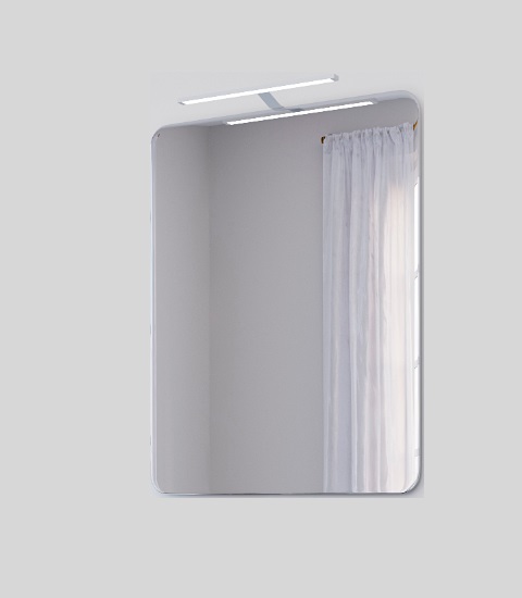 Зеркало для ванной Marsan Adele 70х110 см со светильником Adele70х110