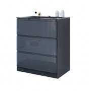 Тумба под раковину Marsan Adele-2 700 МДФ графит Adele2-700graphite