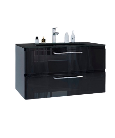 Тумба под раковину Marsan Adele 700 МДФ черный Adele700black