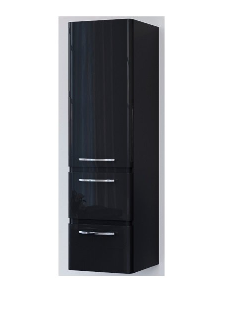 Пенал для ванной Marsan Adele 35х120 см МДФ черный Adele35х120black