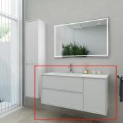 Тумба под раковину Marsan Armel 1100 правая/левая акриловый камень белый матовый Armel1100L/R