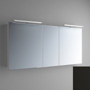 Дзеркальна шафа Marsan Therese-5 підвісна 65х130 см МДФ чорний THERESE5-130черный