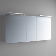 Зеркальный шкаф Marsan Therese-5 подвесной 65х140 см МДФ белый THERESE5-140белый